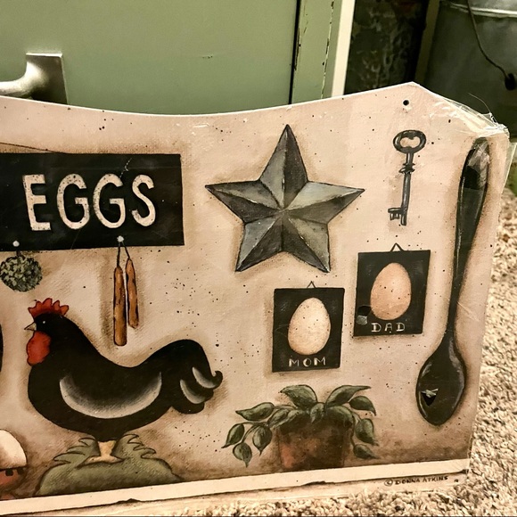 NEW Heavy Duty Steel Farm Fresh Eggs Kitchen Metal Sign